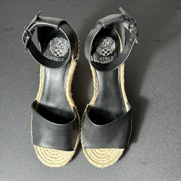 VINCE CAMUTO BLACK ESPADRILLE SIZE 9 - Picture 5 of 10